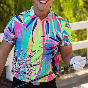 Sunday Swagger Mens Golf Polo - Medium- NEW WITH TAGS